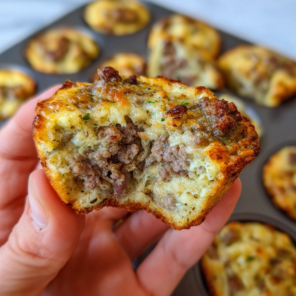 High-Protein Pancake Sausage Mini Muffins