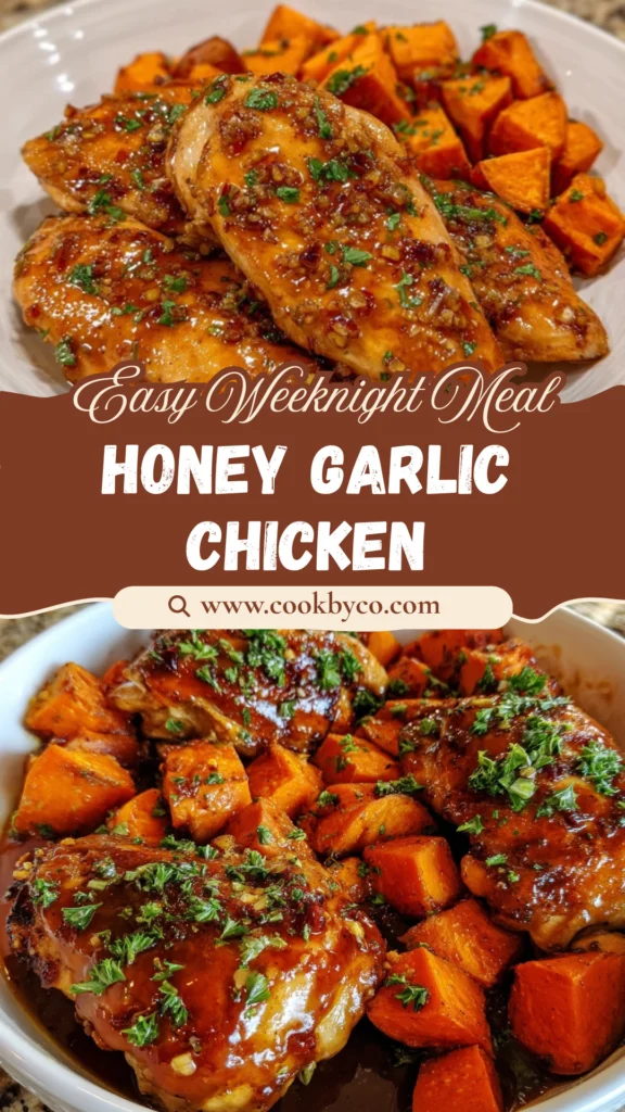 Honey Garlic Chicken with Sweet Potato