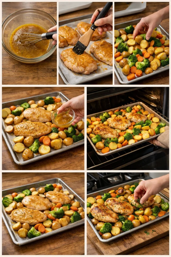 Honey Mustard Chicken Sheet Pan