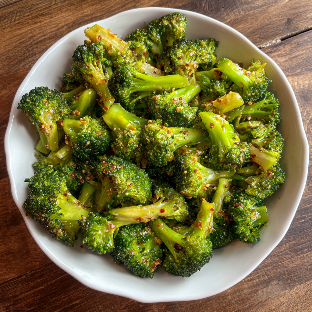 Honey Mustard Roasted Broccoli