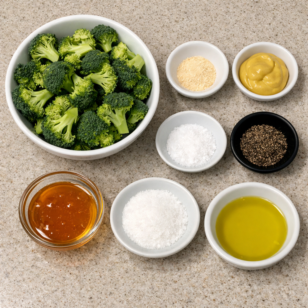 Honey Mustard Roasted Broccoli