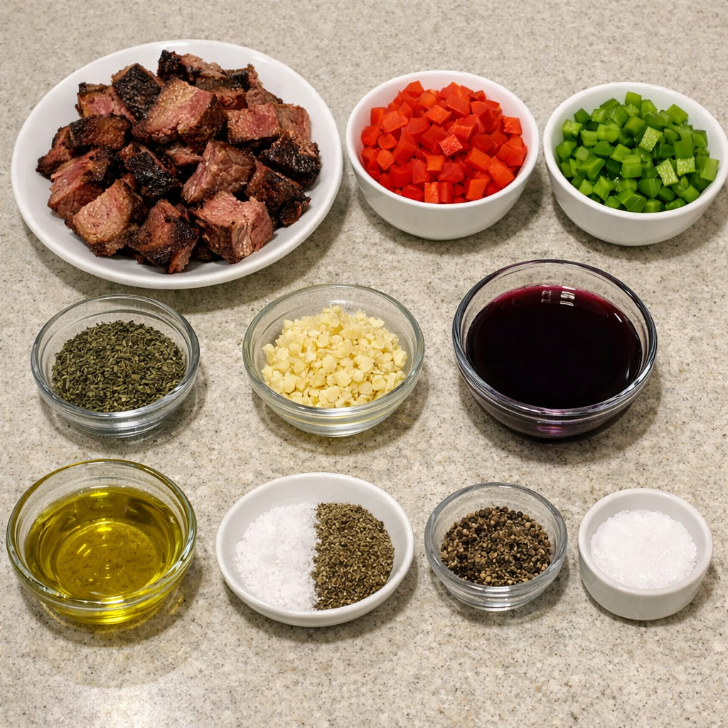 Italian Smoked Beef & Veggie Skillet