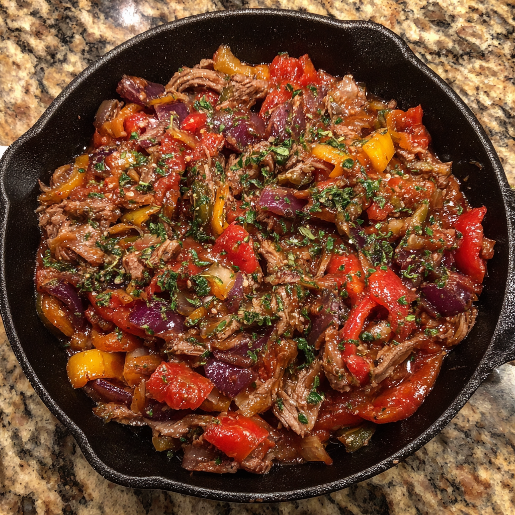 Italian Smoked Beef & Veggie Skillet