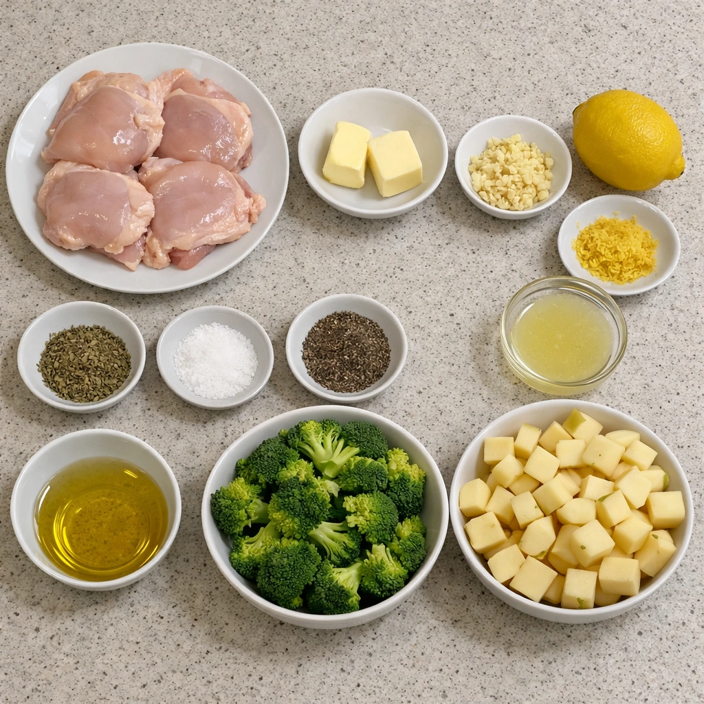 Lemon Garlic Chicken Thighs