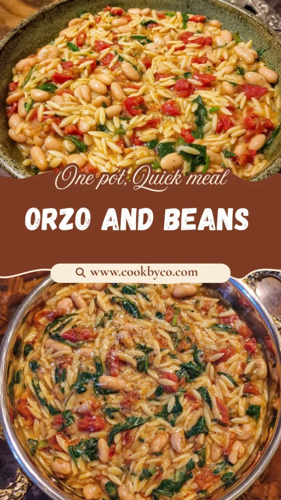 Mediterranean Orzo and Beans