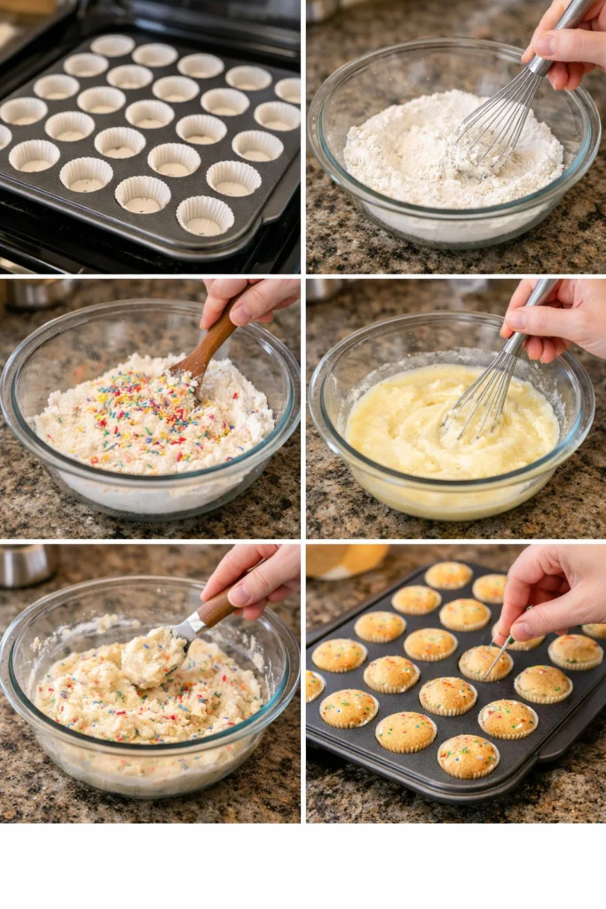 Mini Funfetti Yogurt Muffins