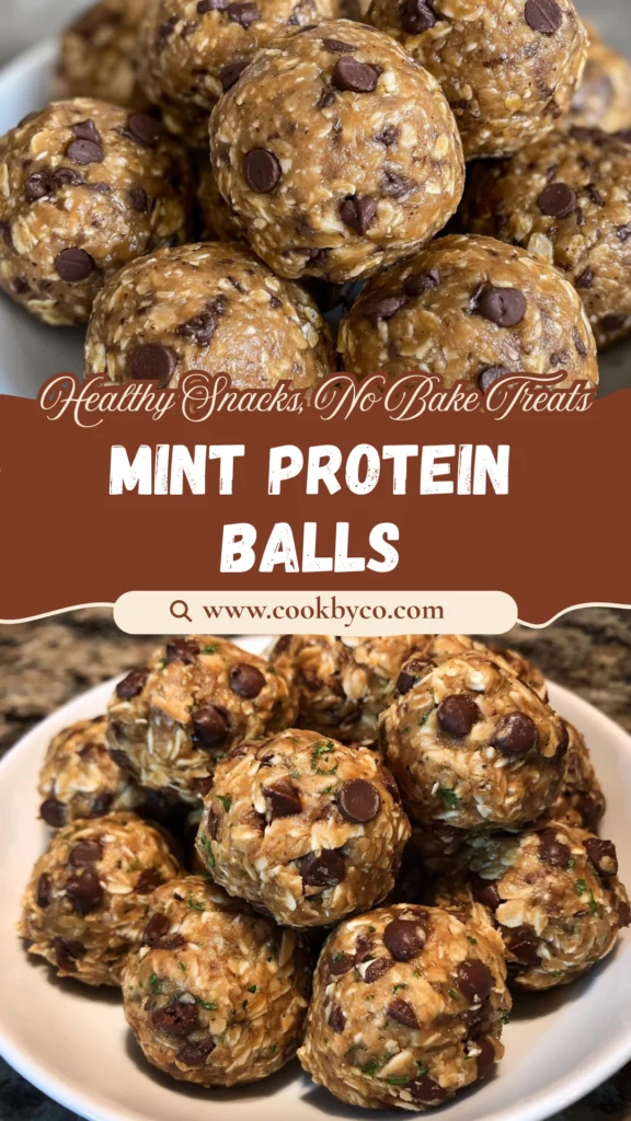 Mint Chocolate Chip Protein Balls