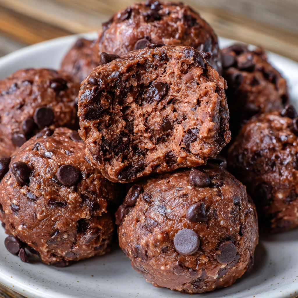 No-Bake Cottage Cheese Brownie Batter Protein Bites