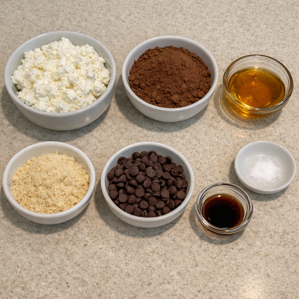 No-Bake Cottage Cheese Brownie Batter Protein Bites