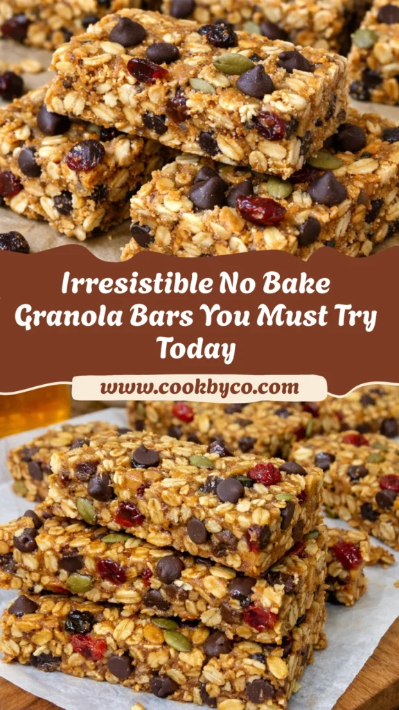 No Bake Granola Bars