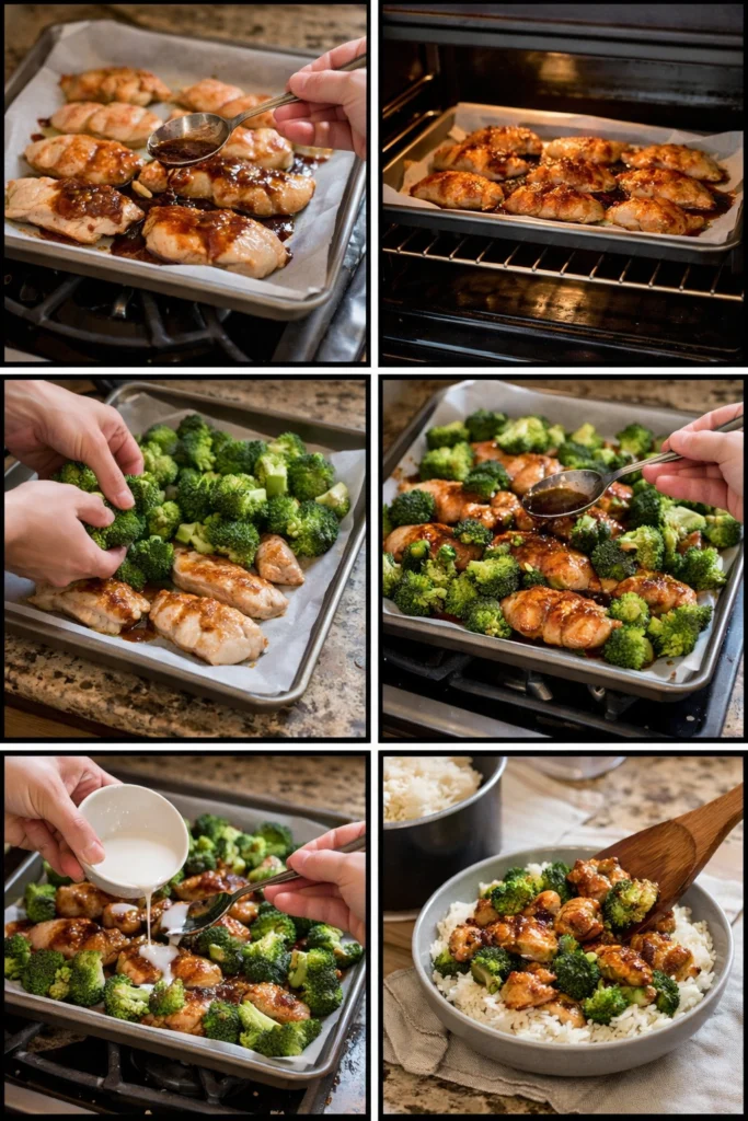 One-Pan Chicken and Broccoli