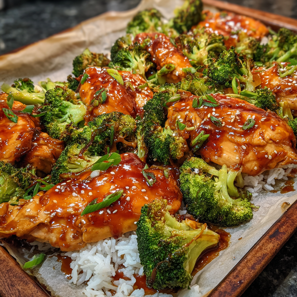 One-Pan Chicken and Broccoli