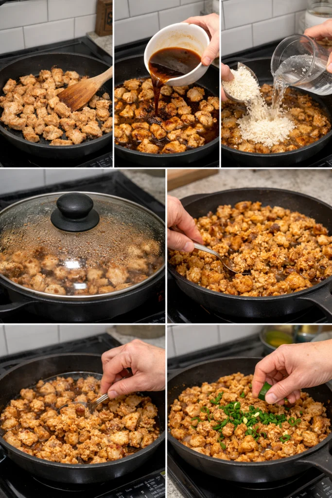 One-Pan Honey BBQ Chicken Rice