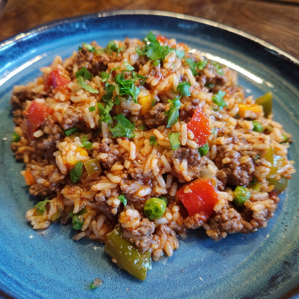 One Pot Beef and Rice