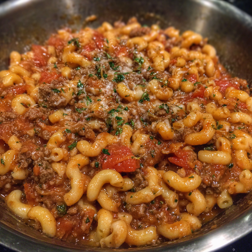 One pot beefaroni