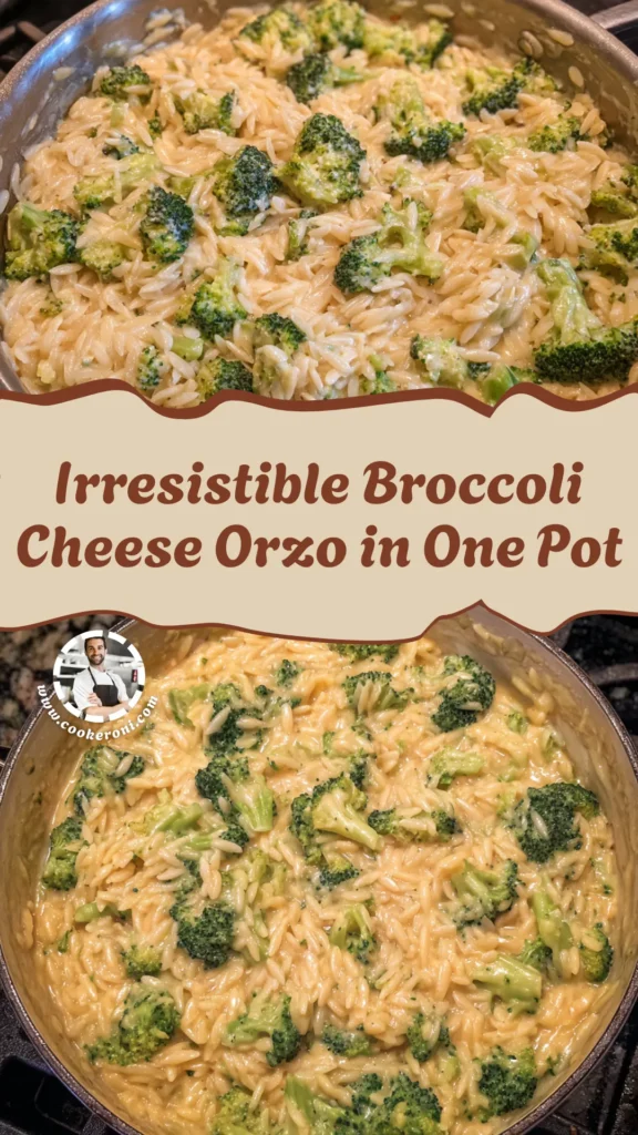 One Pot Broccoli Cheese Orzo