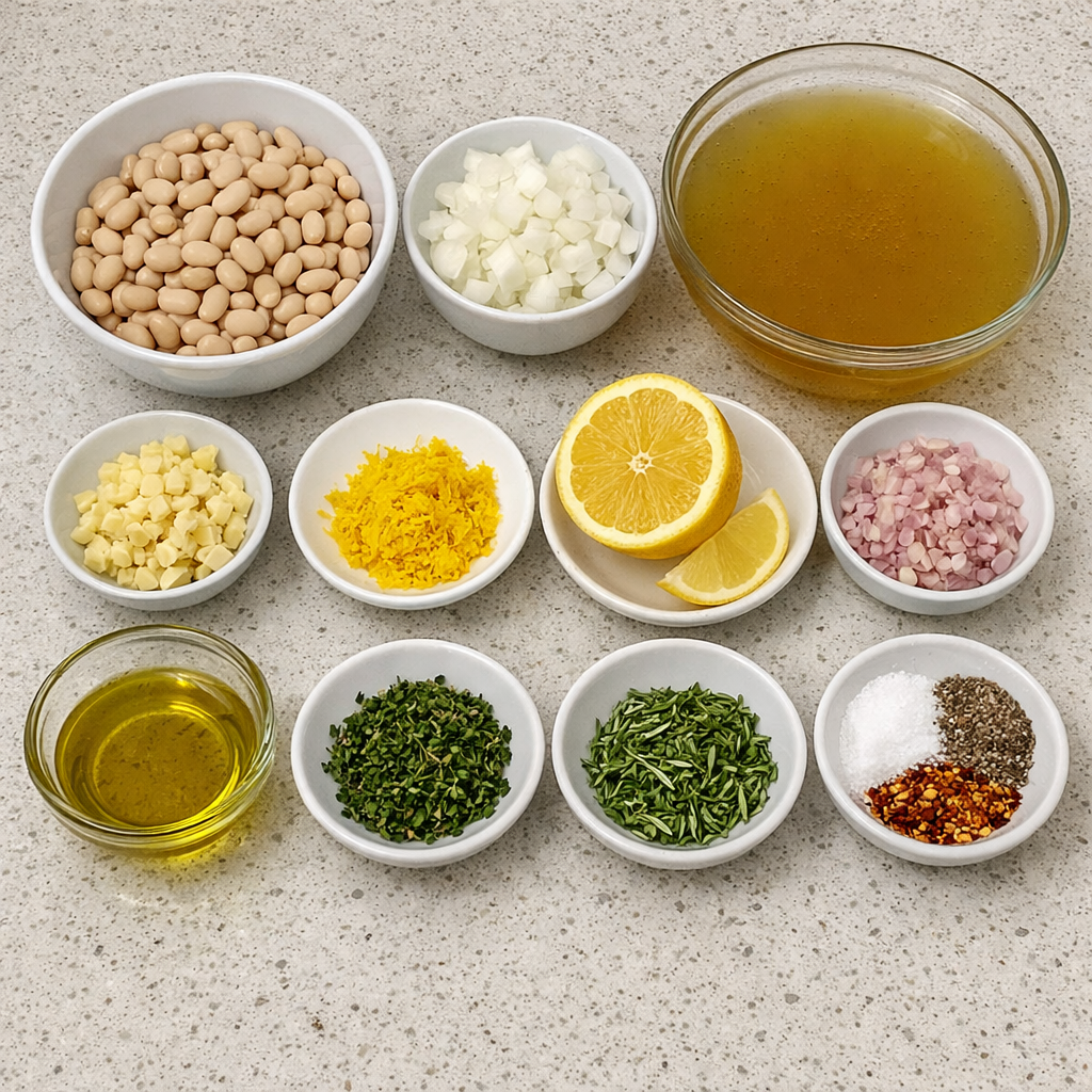 One-Pot Brothy Beans with Herbs & Lemon