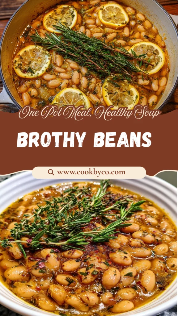 One-Pot Brothy Beans with Herbs &
