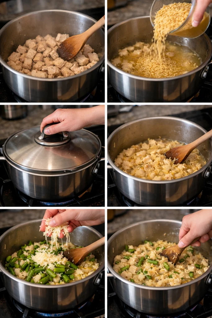 One Pot Chicken Orzo