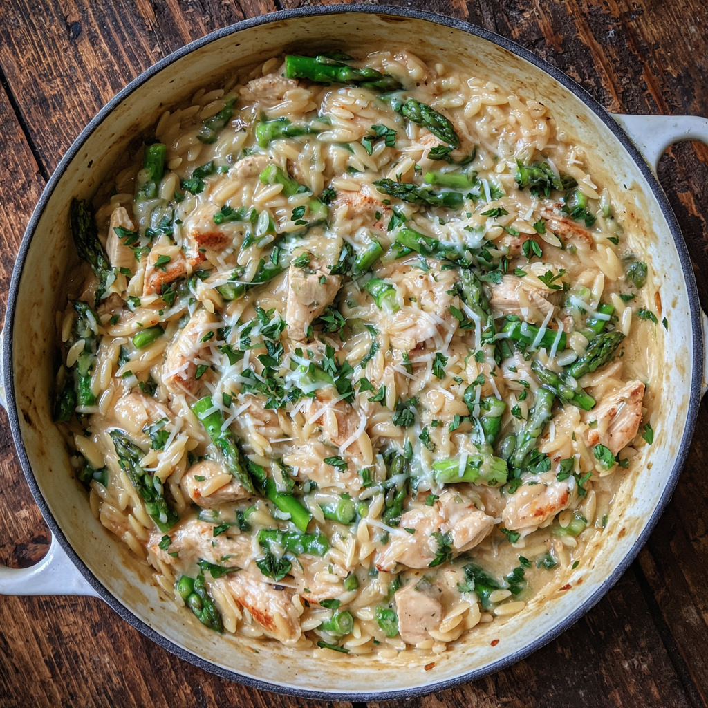 One Pot Chicken Orzo