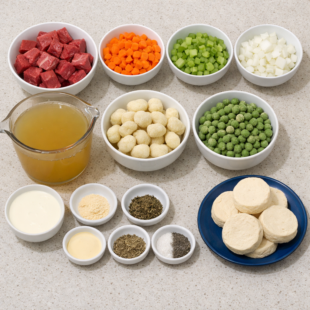 One Pot Gnocchi Beef Pot Pie