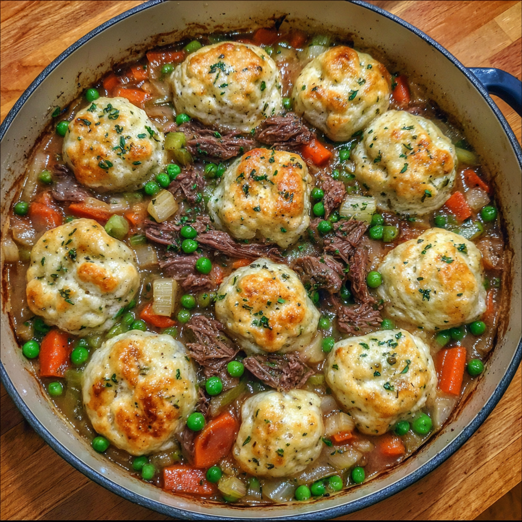 One Pot Gnocchi Beef Pot Pie