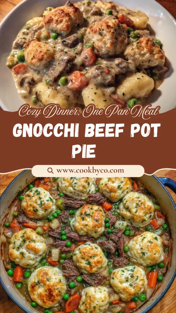 One Pot Gnocchi Beef Pot Pie