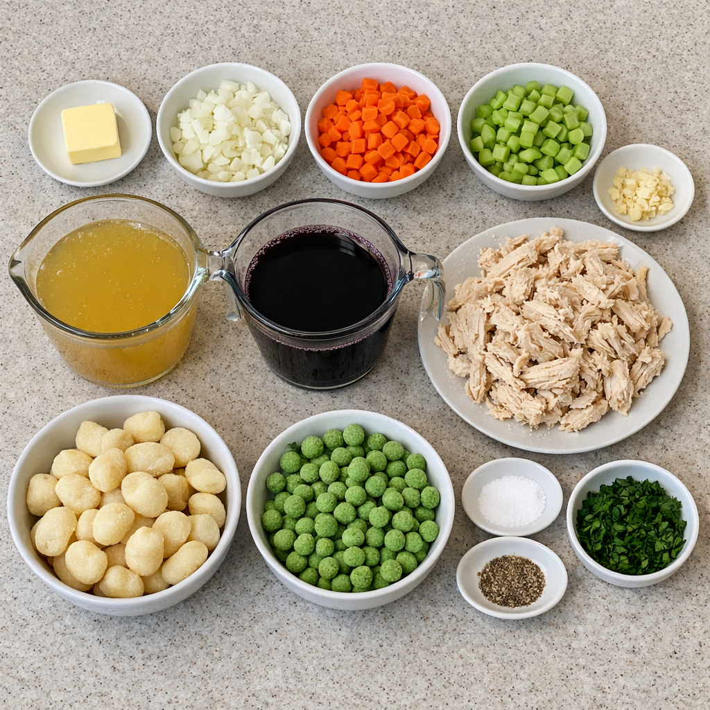 One Pot Gnocchi Chicken Pot Pie