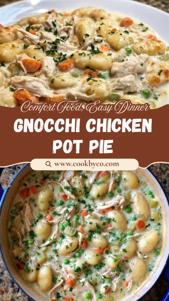 One Pot Gnocchi Chicken Pot Pie