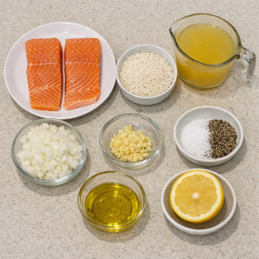 One Pot Salmon and Rice