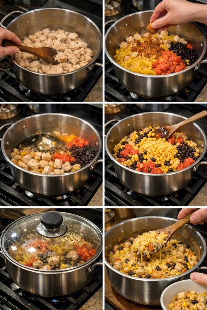 One Pot Southwest Chicken Pasta