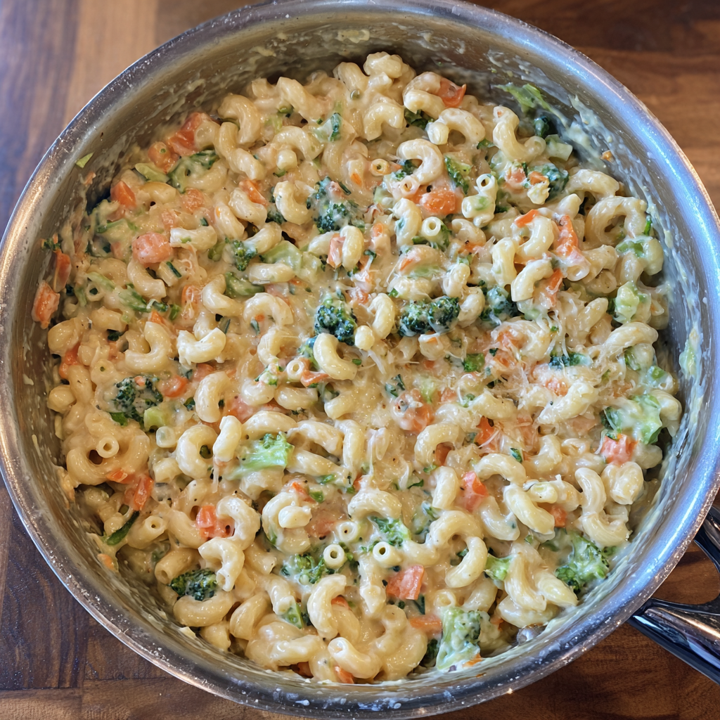 One Pot Veggie Mac and Cheese