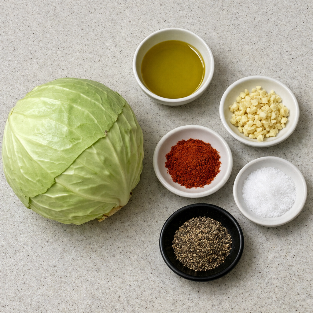 Oven Roasted Garlic Cabbage Steaks