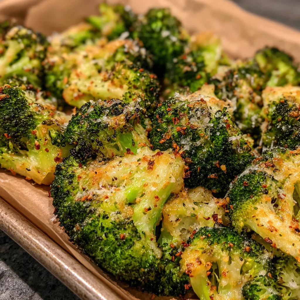 Cheddar roasted broccoli with breadcrumbs