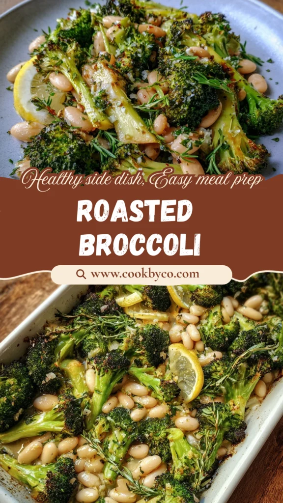Roasted Broccoli and White Beans