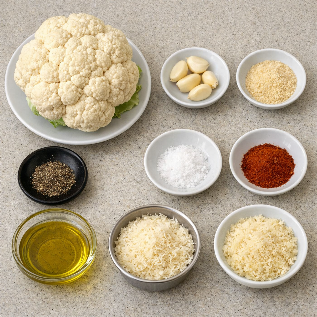 Roasted Parmesan & Garlic Cauliflower