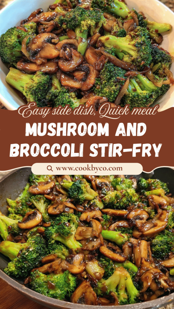 Sautéed Mushroom and Broccoli Stir-Fry