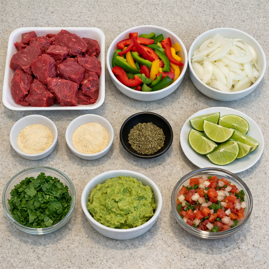 Sheet Pan Beef Fajitas