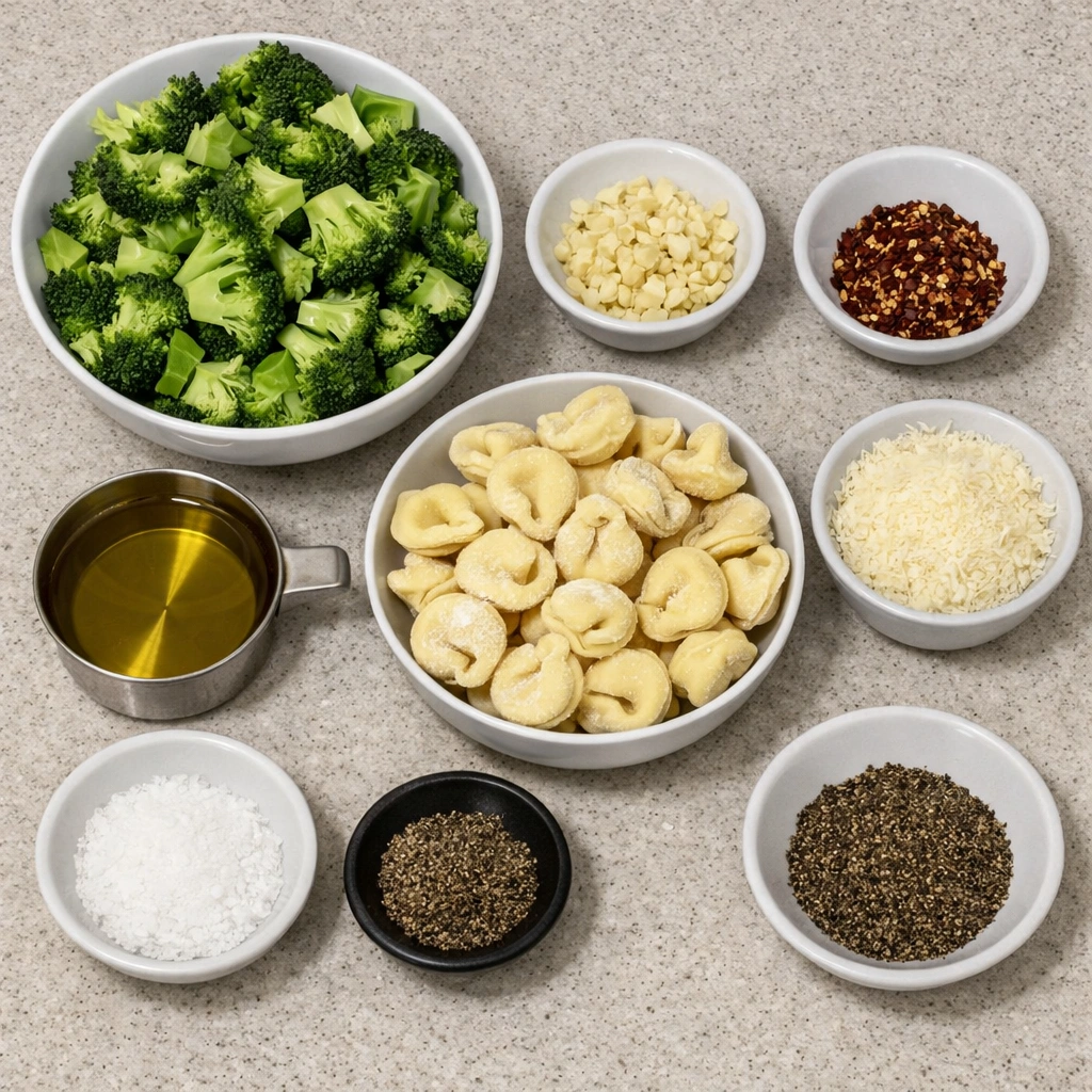 Sheet Pan Broccoli Tortellini Bake