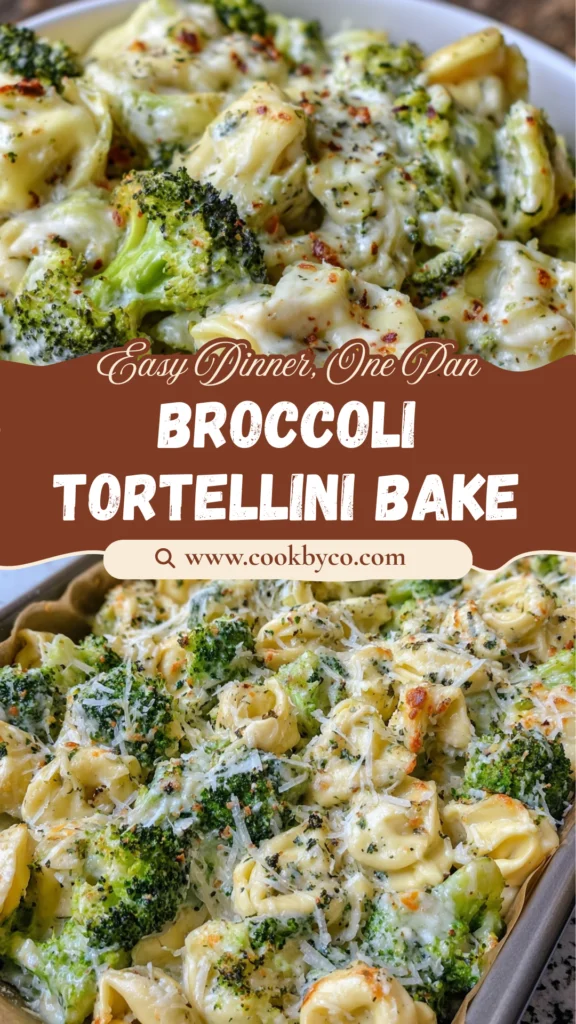 Sheet Pan Broccoli Tortellini Bake