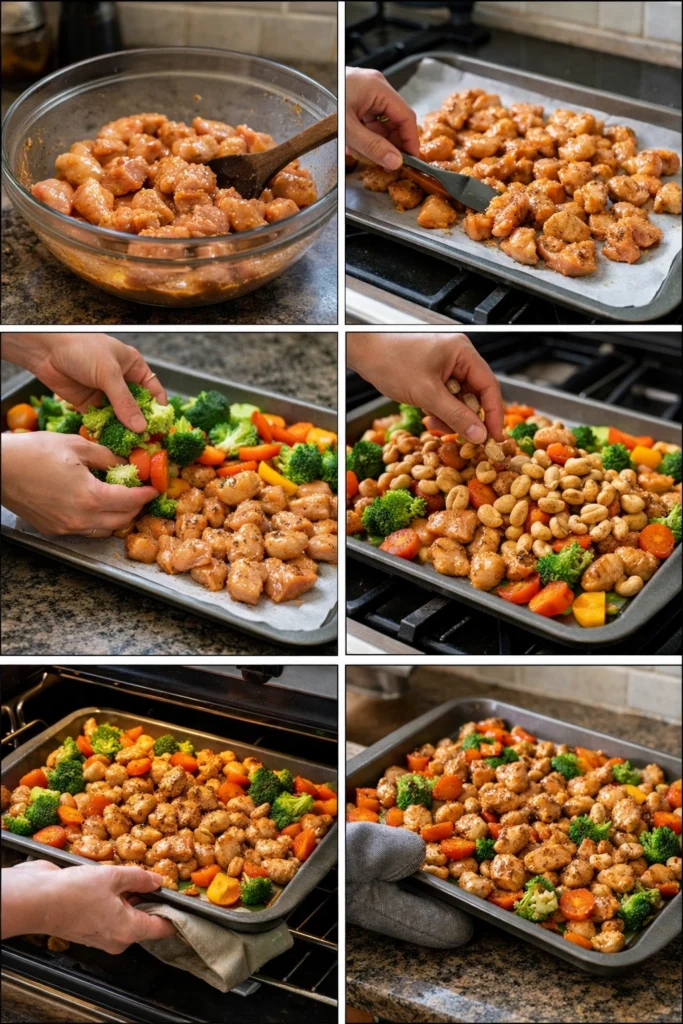 Sheet Pan Cashew Chicken