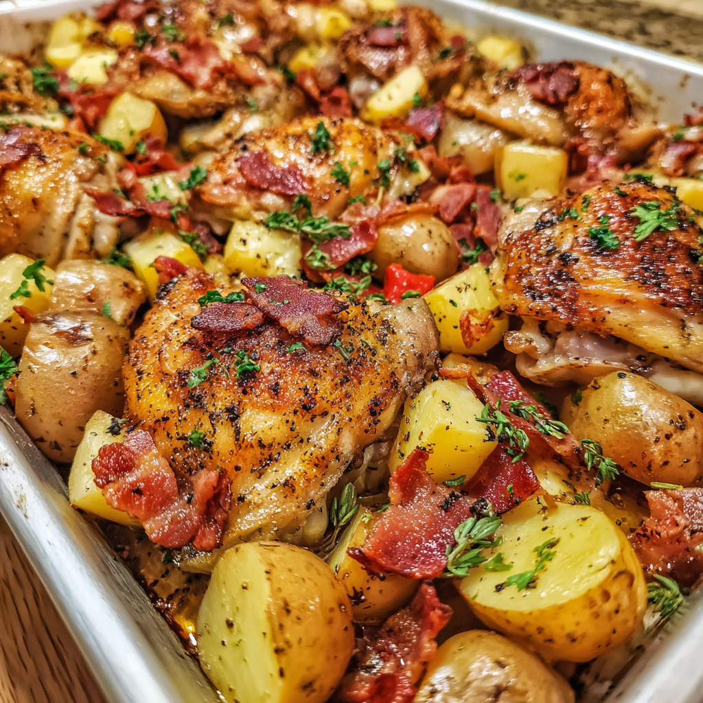 Sheet Pan Chicken and Potatoes