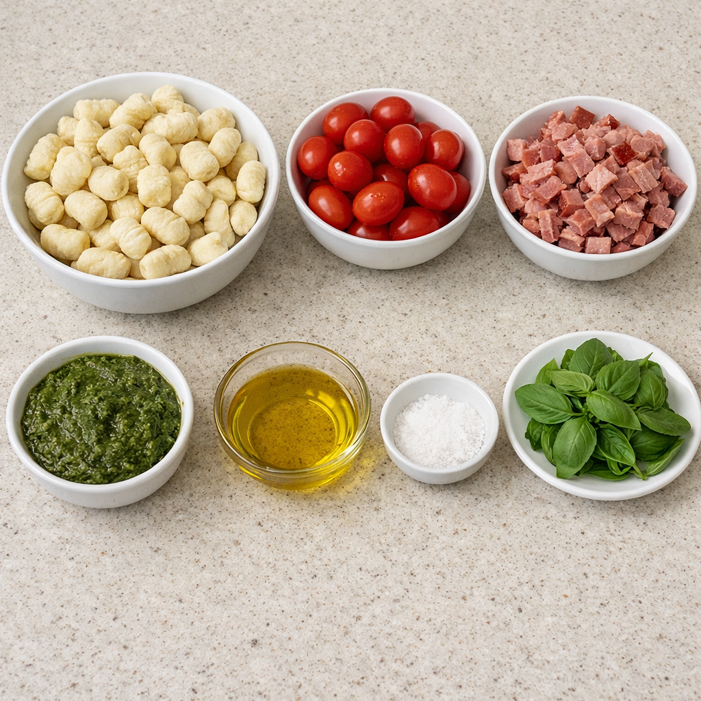 Sheet Pan Pesto Gnocchi