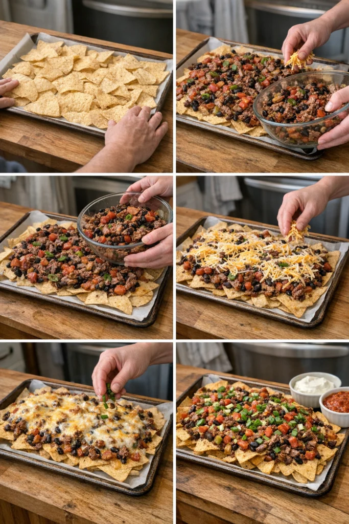 Sheet Pan Smoked Beef Nachos
