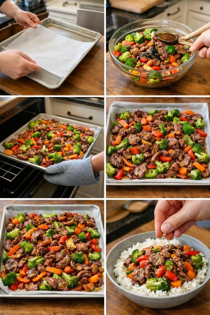 Sheet Pan Teriyaki Beef & Veggies