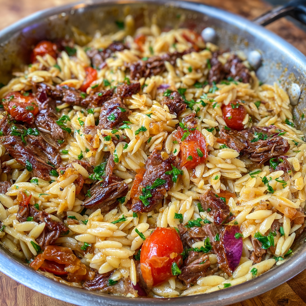 Smoked Beef Orzo