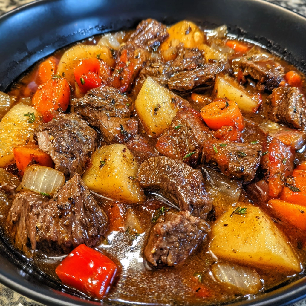 Smoked Beef and Grape Juice Stew