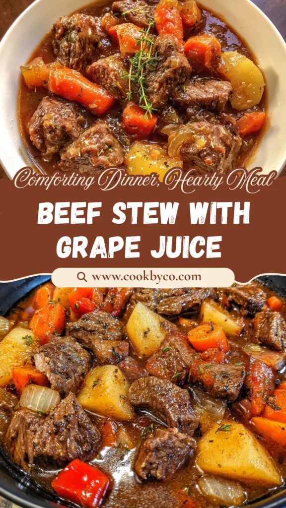 Smoked Beef and Grape Juice Stew