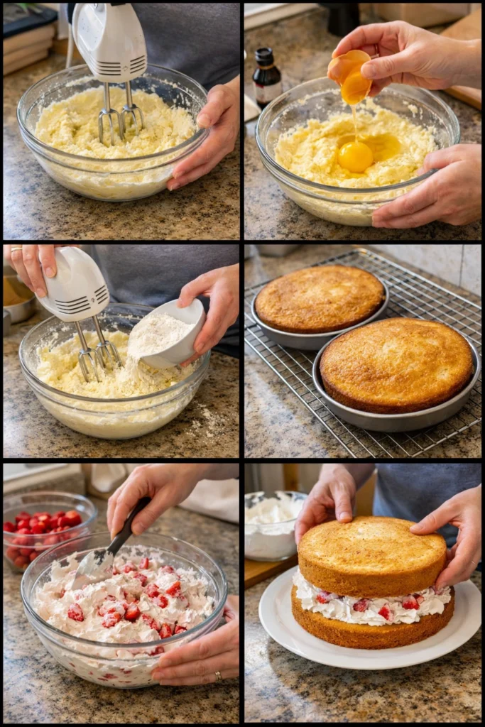 Strawberry Cream Cake