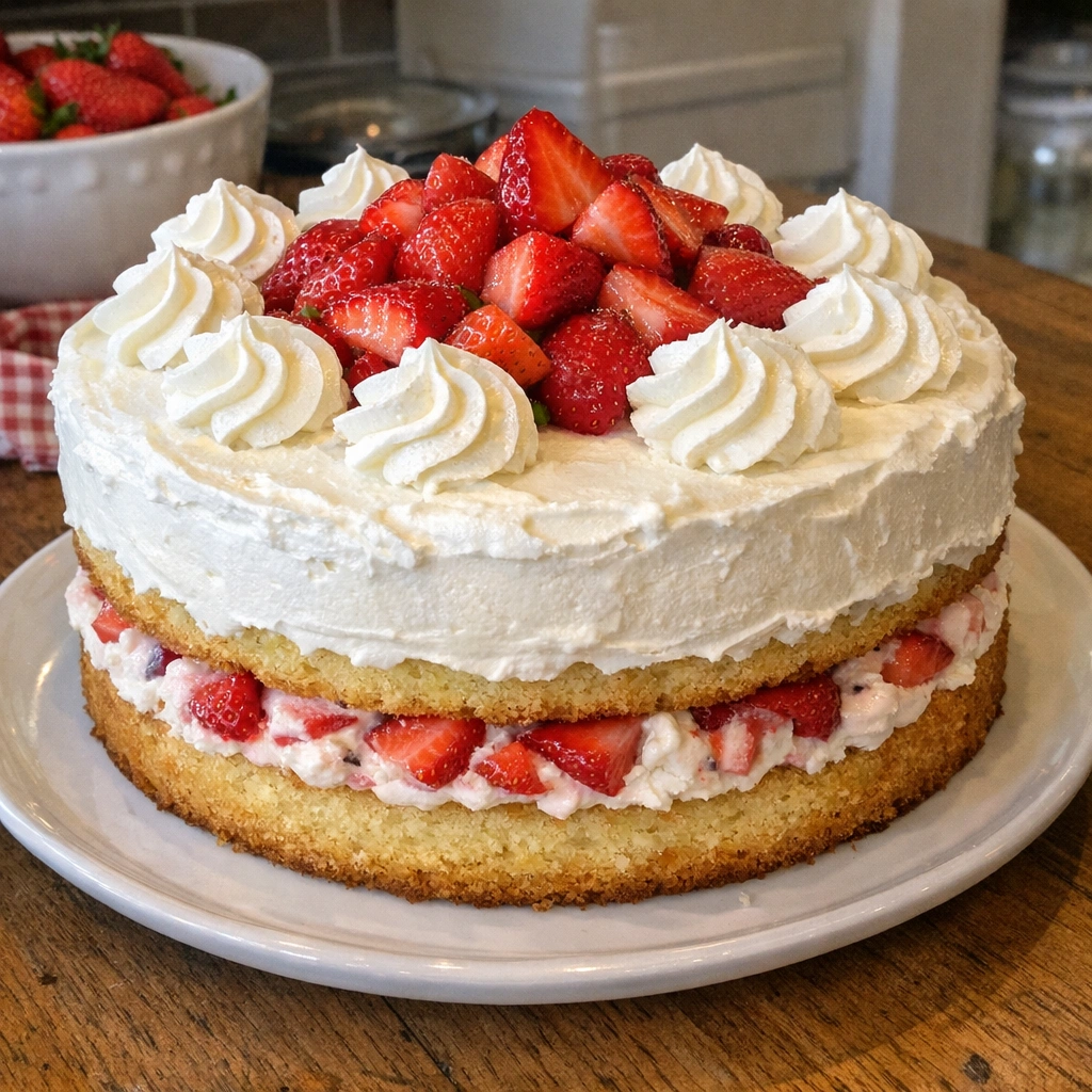 Strawberry Cream Cake